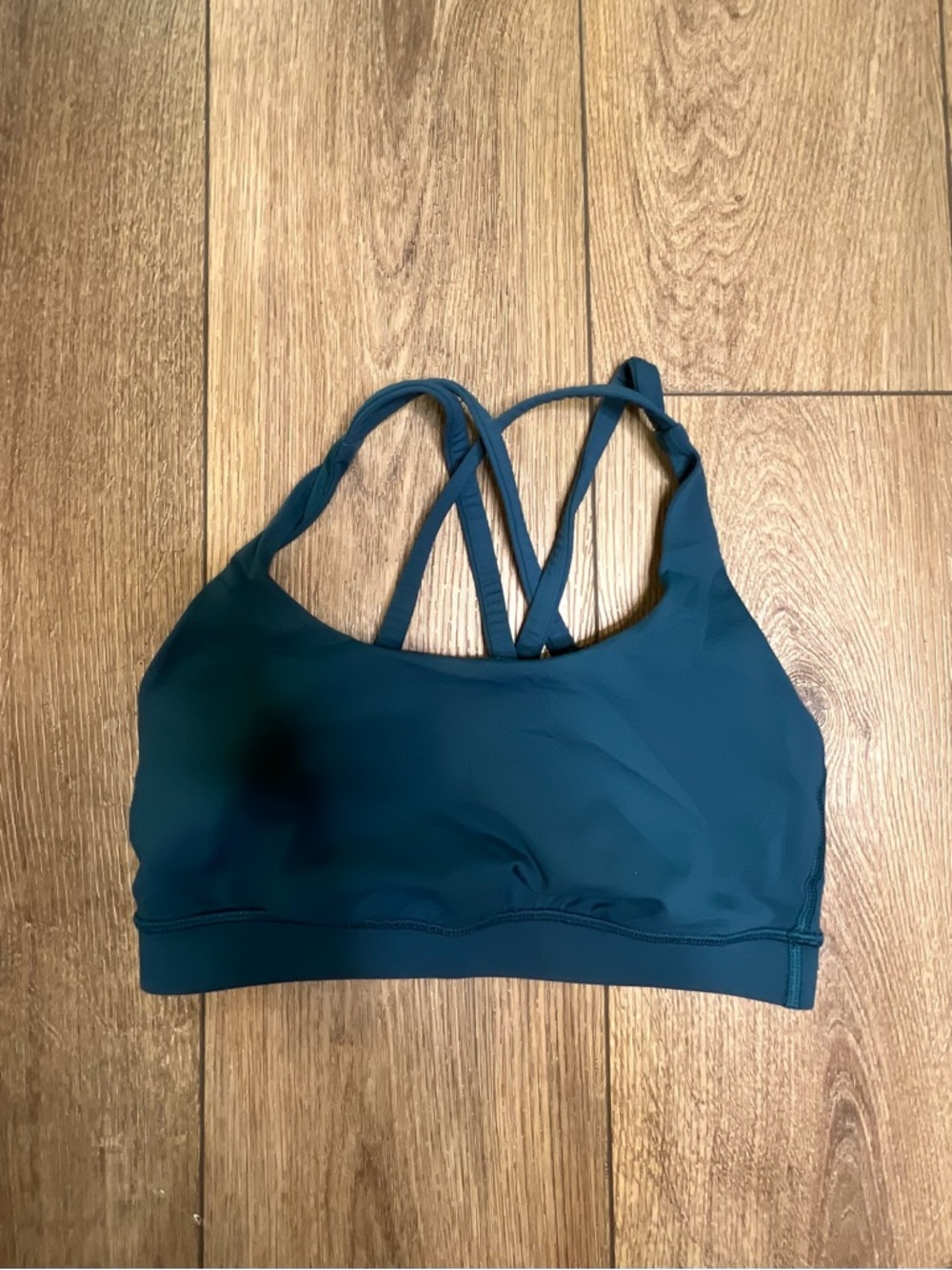 lululemon athletica Teal Strappy Light Support Sports Bra